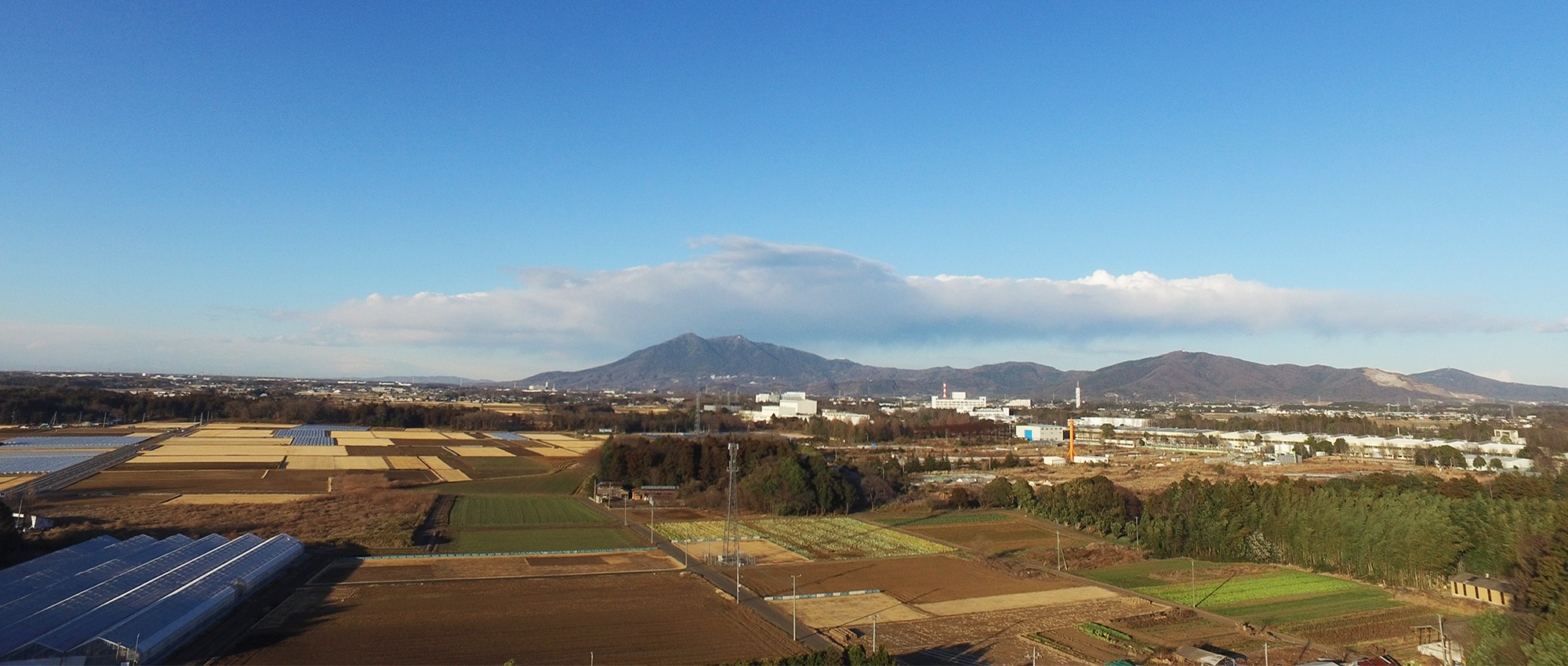 つばさ観光上空の筑波山空撮